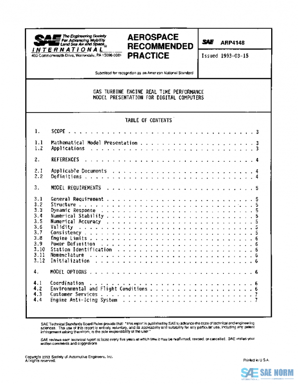 SAE ARP4148 PDF
