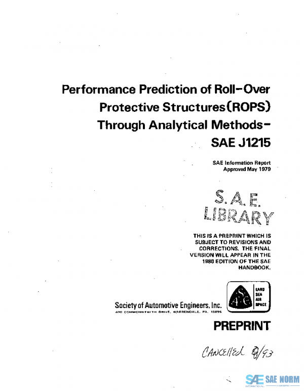 SAE J1215_197905 PDF SAE J1215_197905 PDF