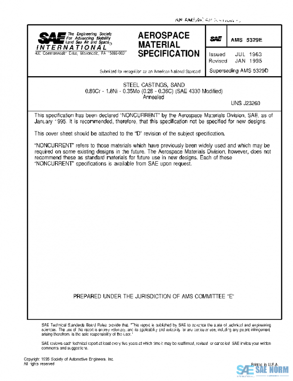 SAE AMS5329E PDF