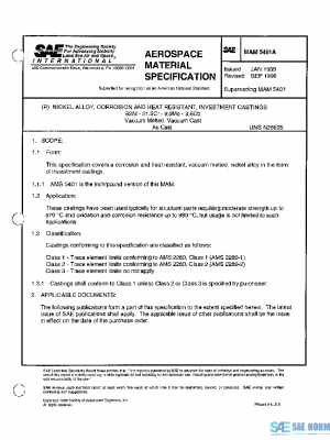 SAE MAM5401A PDF
