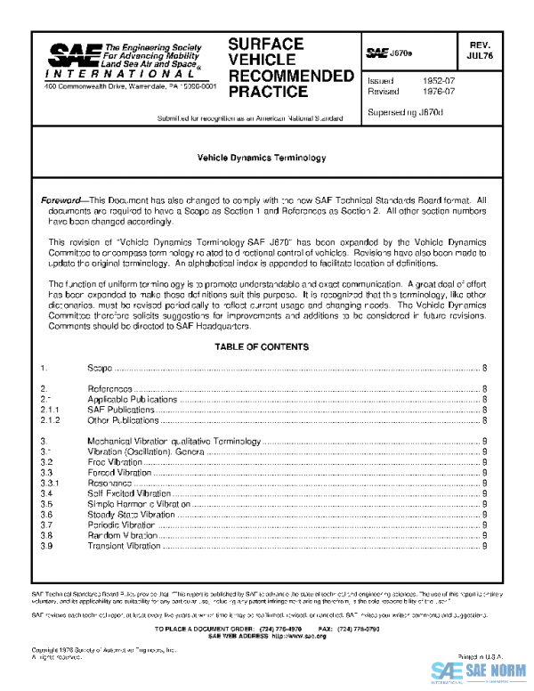 SAE J670_197607 PDF