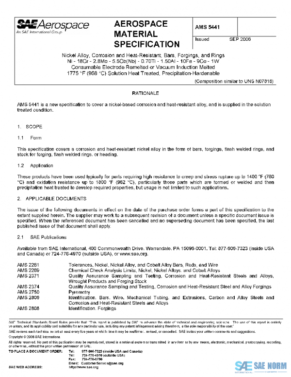 SAE AMS5441 PDF