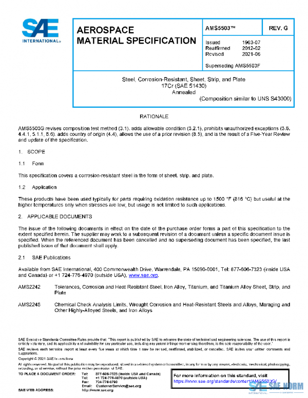 SAE AMS5503G PDF