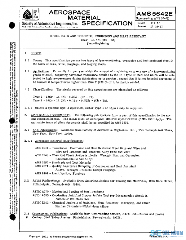 SAE AMS5642E PDF