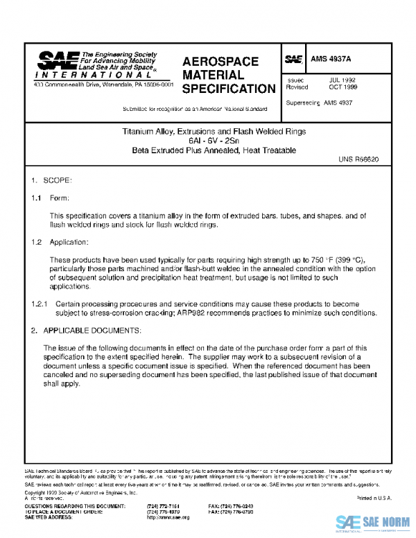 SAE AMS4937A PDF