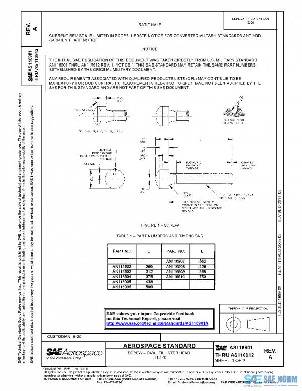 SAE AS116901A PDF