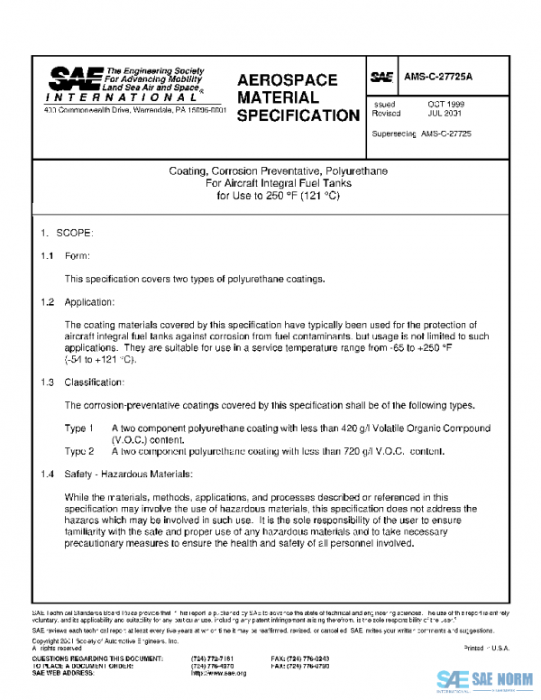 SAE AMSC27725A PDF