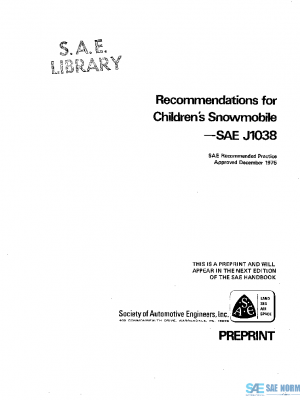SAE J1038_197512 PDF