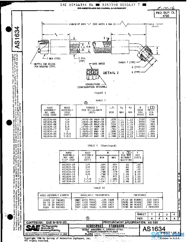 SAE AS1634A PDF SAE AS1634A PDF