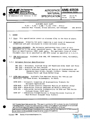 SAE AMS4050B PDF