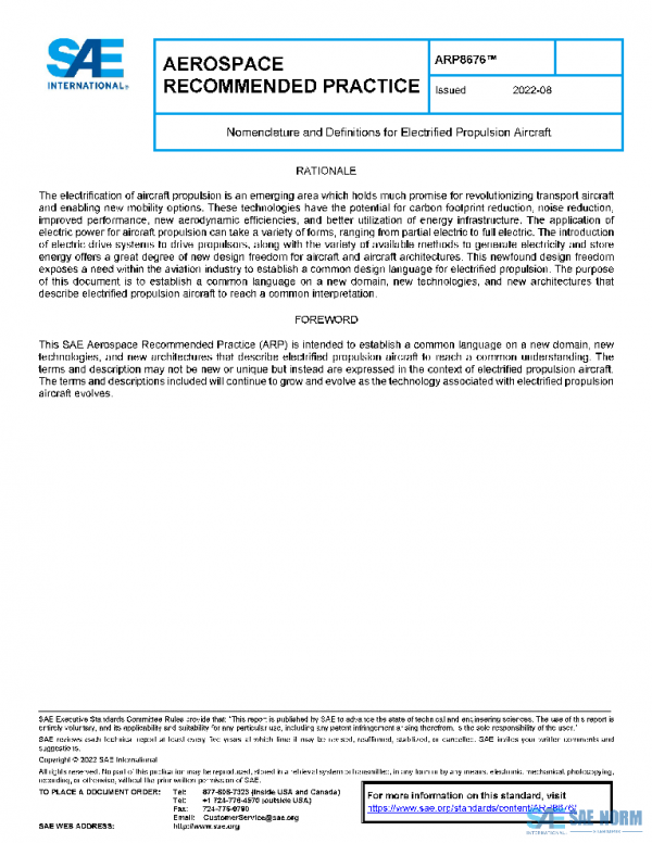 SAE ARP8676 PDF