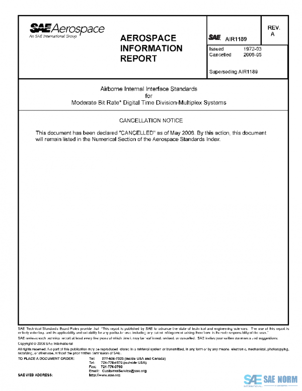 SAE AIR1189A PDF