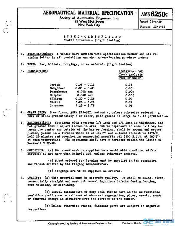 SAE AMS6250C PDF SAE AMS6250C PDF