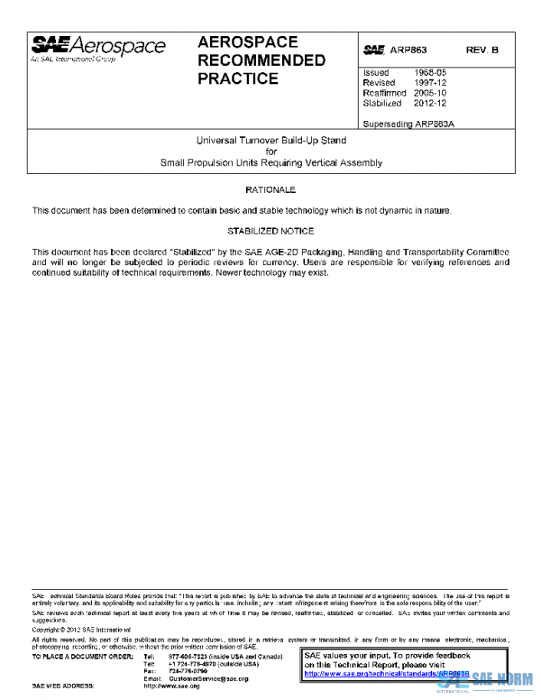 SAE ARP863B PDF