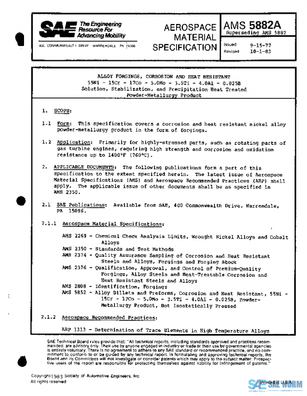 SAE AMS5882A PDF