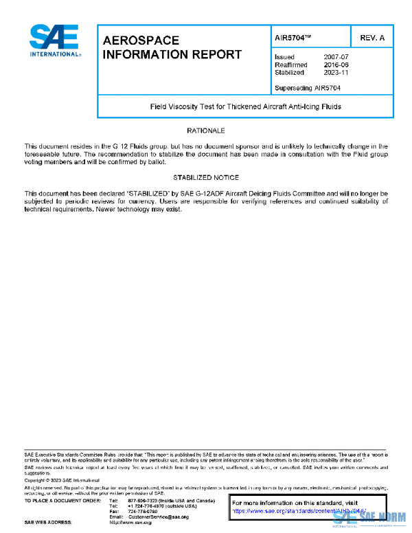 SAE AIR5704A PDF