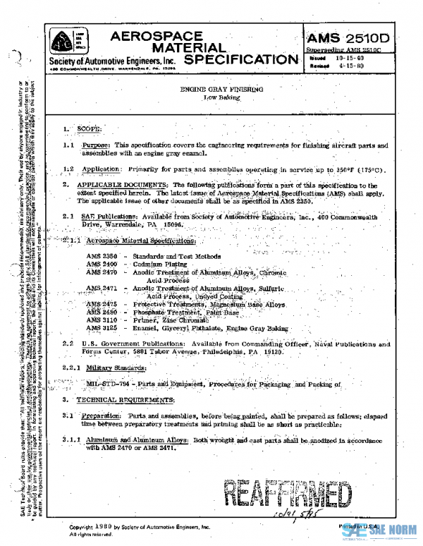 SAE AMS2510D PDF SAE AMS2510D PDF
