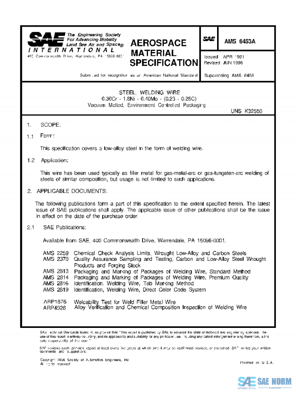 SAE AMS6453A PDF