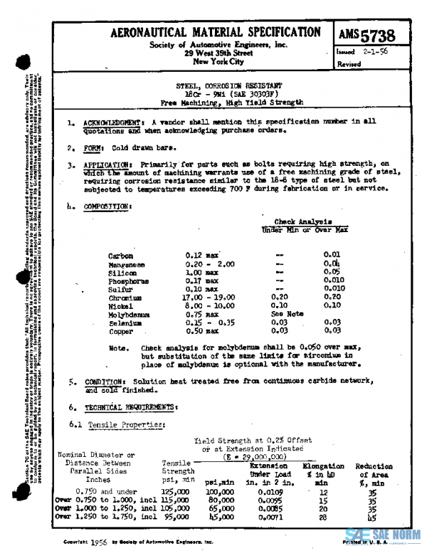 SAE AMS5738 PDF SAE AMS5738 PDF