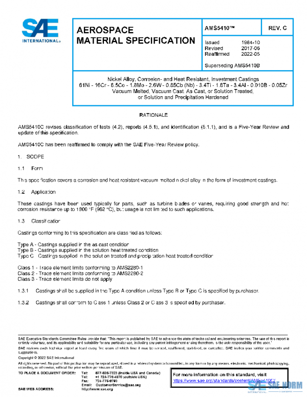 SAE AMS5410C PDF