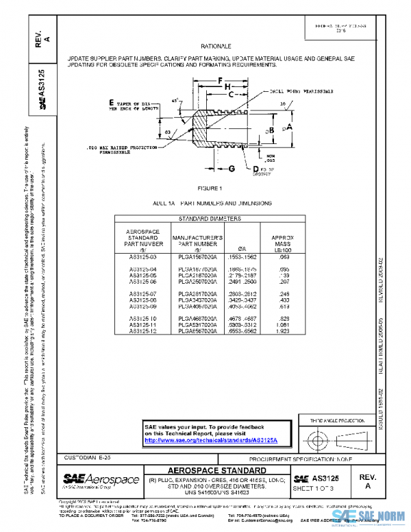 SAE AS3125A PDF