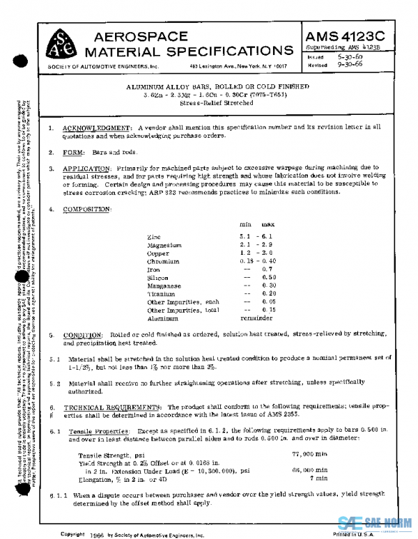 SAE AMS4123C PDF SAE AMS4123C PDF