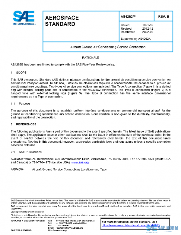 SAE AS4262B PDF SAE AS4262B PDF