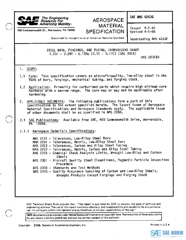 SAE AMS6263G PDF