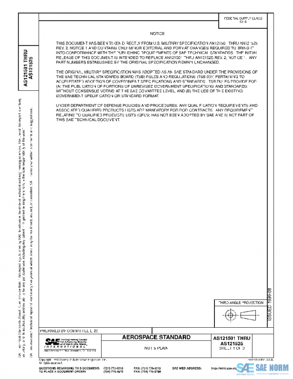 SAE AS121501 PDF