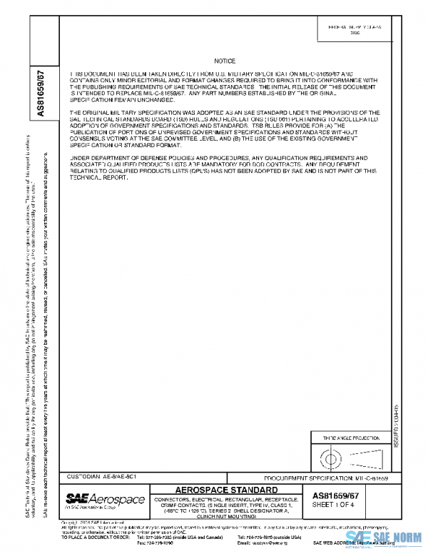 SAE AS81659/67 PDF SAE AS81659/67 PDF