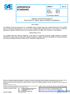 SAE AS9003B PDF