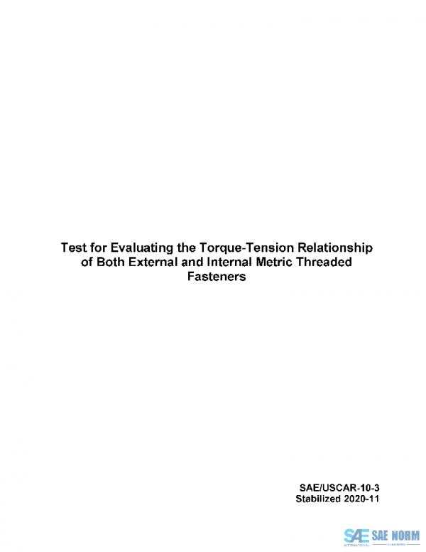 SAE USCAR10-3 PDF SAE USCAR10-3 PDF