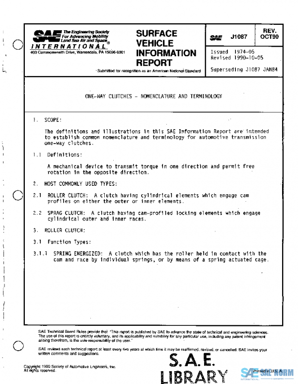 SAE J1087_199010 PDF