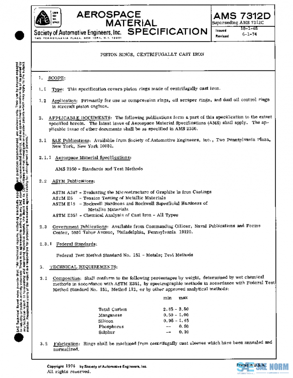 SAE AMS7312D PDF SAE AMS7312D PDF