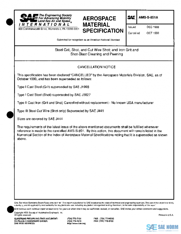 SAE AMSS851A PDF