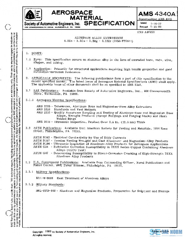 SAE AMS4340A PDF