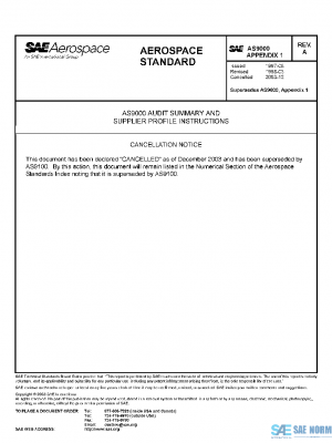 SAE AS9000-APPNDX1A PDF