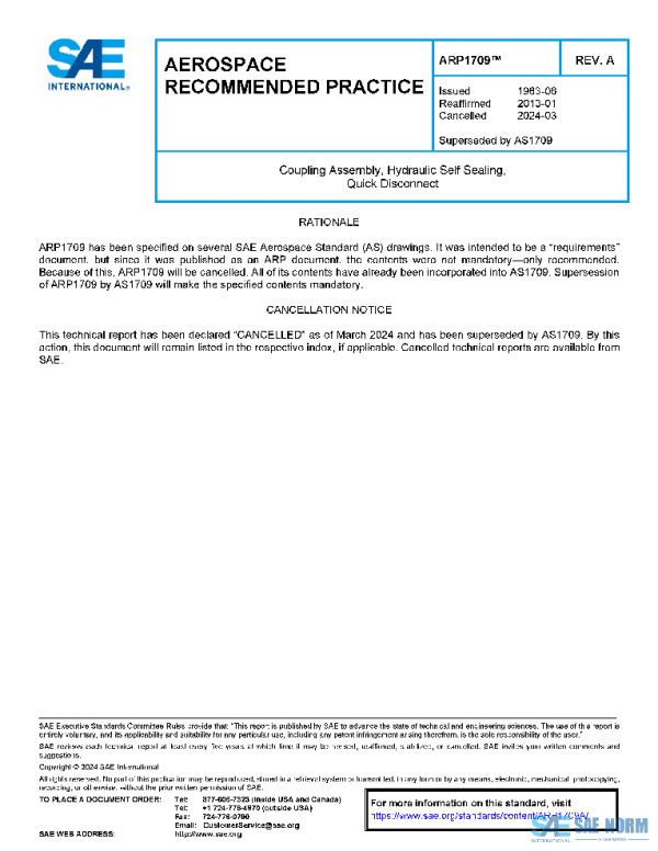 SAE ARP1709A PDF