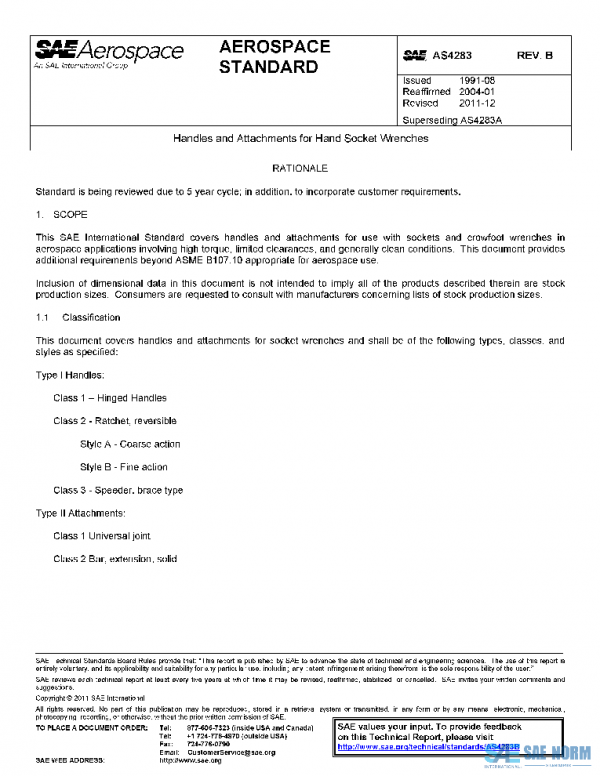 SAE AS4283B PDF SAE AS4283B PDF