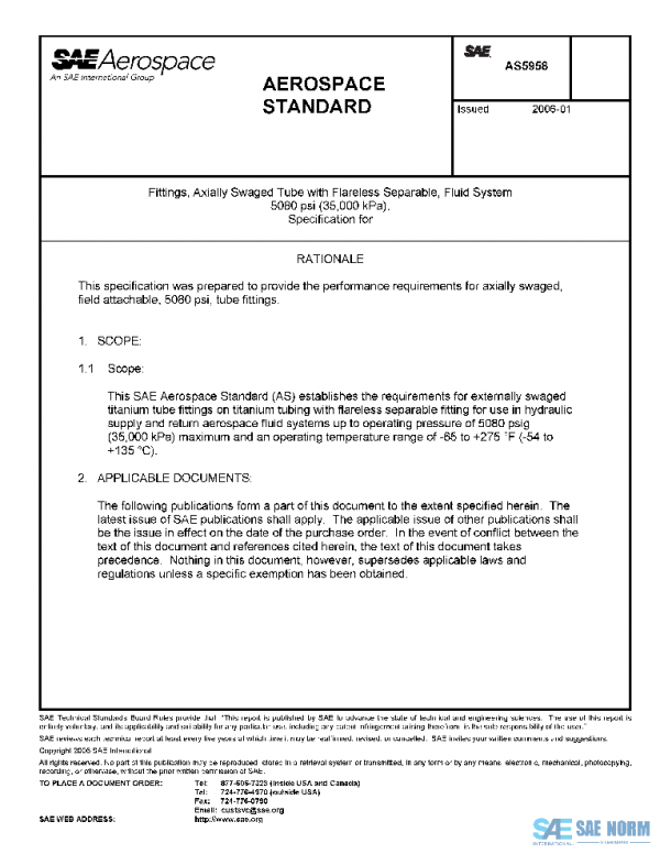 SAE AS5958 PDF SAE AS5958 PDF
