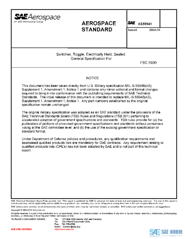 SAE AS55941 PDF SAE AS55941 PDF