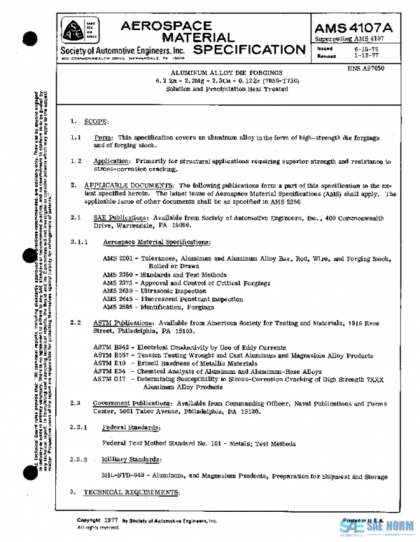 SAE AMS4107A PDF SAE AMS4107A PDF