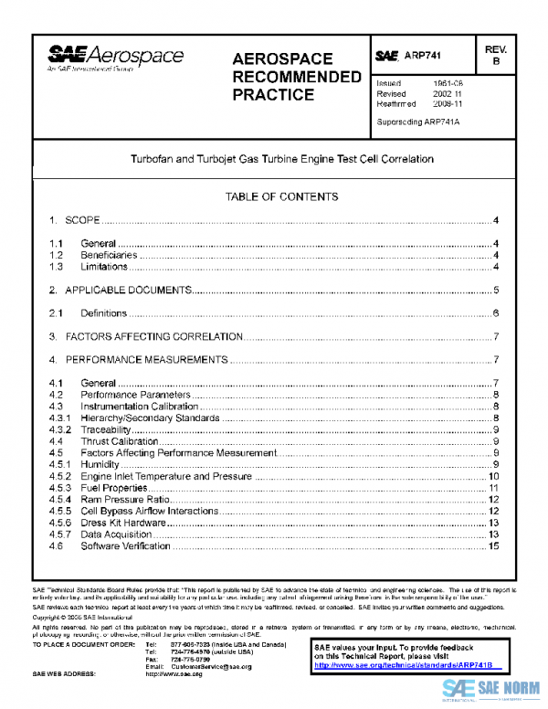 SAE ARP741B PDF