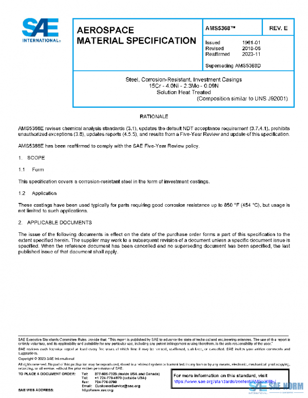 SAE AMS5368E PDF