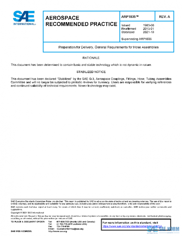 SAE ARP1835A PDF