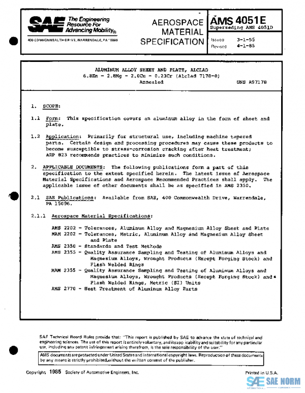 SAE AMS4051E PDF