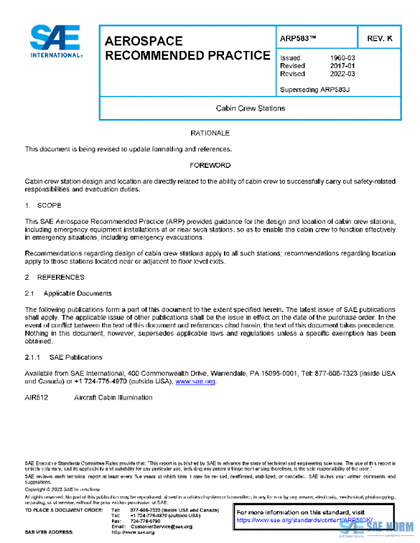 SAE ARP583K PDF SAE ARP583K PDF
