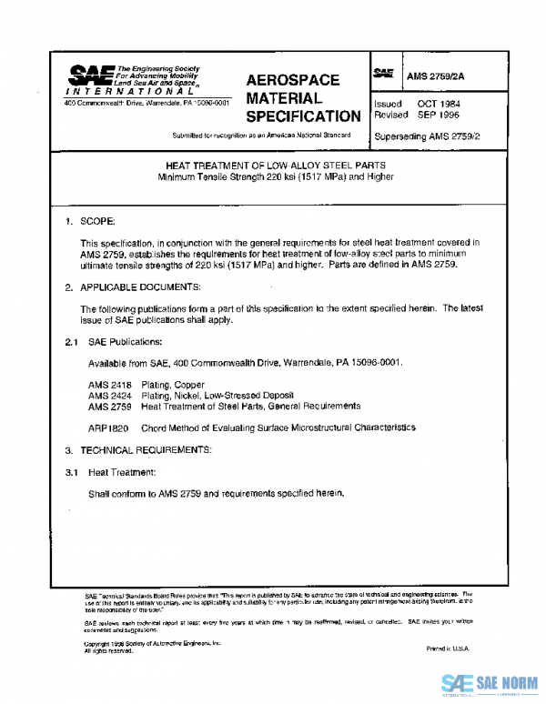 SAE AMS2759/2A PDF SAE AMS2759/2A PDF