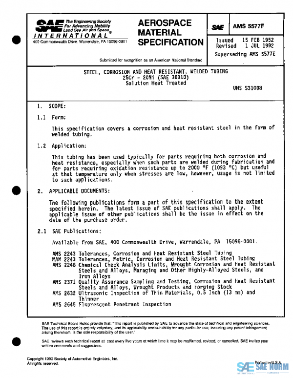 SAE AMS5577F PDF