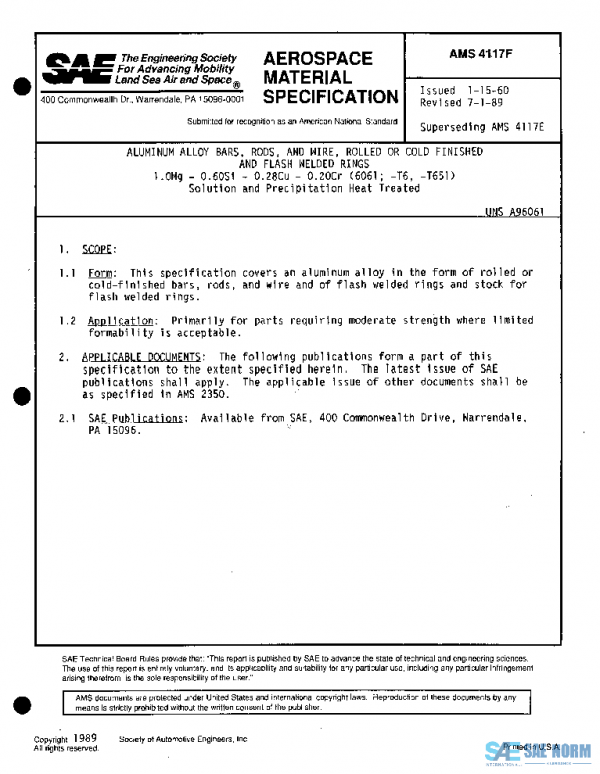 SAE AMS4117F PDF